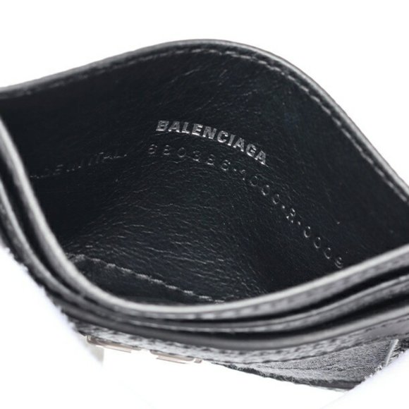 Balenciaga x Gucci Hacker Project Card Holder Case 680386 Canvas/Leather Black - Picture 4 of 5